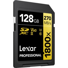 Lexar 128GB Professional 1800x UHS-II SDXC Memory Card
