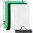2x3M Photo Studio Background Stand Photography Video Photo Backdrop Support System kit and 3PCS 2x3M White/Black/Green