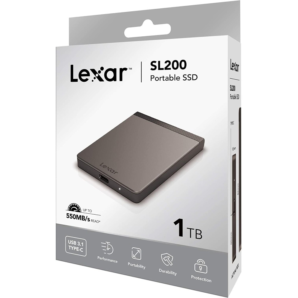 Lexar SL200 External Portable SSD 550MBPS, 1TB