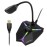 YANMAI G35 GOOSENECK DESKTOP MICROPHONE WITH RGB LIGHT - BLACK