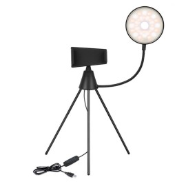 NS-08 LED Ring Light with Tripod Phone Clip Dimmable Selfie Fill Lamp Beauty Photography