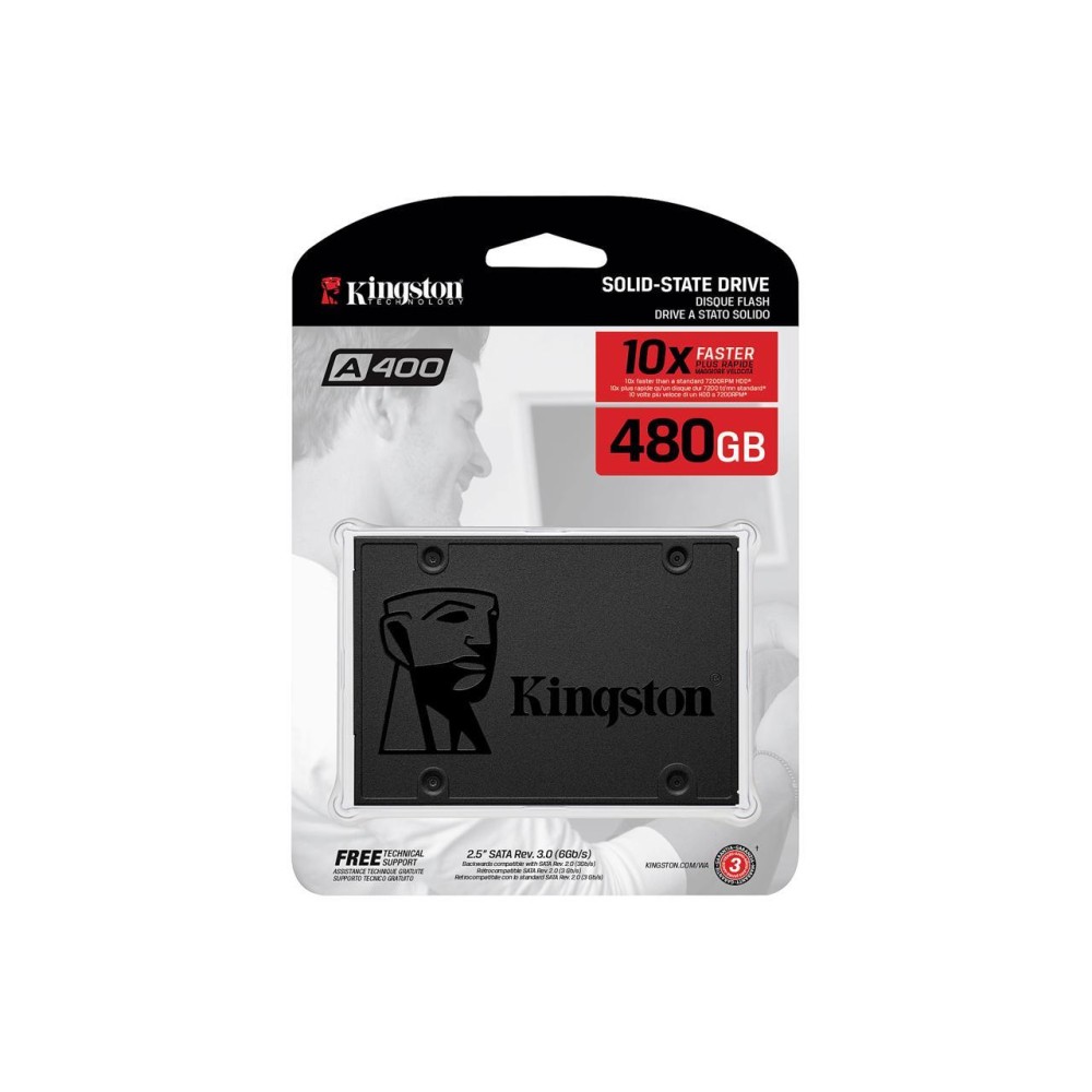 Kingston SSD 480G SA400 SATA3 2.5" 7