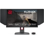 BenQ ZOWIE XL2546K 24.5-inch 240Hz Gaming Monitor | 1080P 1ms DyAc+ Smaller Base Flexible height & tilt adjustment XL Setting to Share Customizable Quick Menu S-Switch Shield, Dark Grey