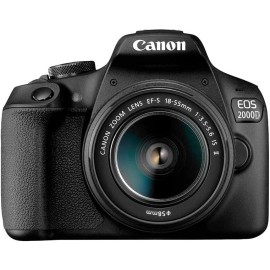 Canon EOS 2000D DSLR Camera and EF-S 18-55 mm