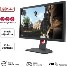 BenQ ZOWIE XL2411K 24-Inch 144Hz Gaming Monitor | 1080P | Smaller Base | Ergonomic Stand | XL Setting to Share | Customizable Quick Menu | DyAc