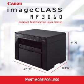 Canon imageCLASS MF3010 All-in-One Wired Monochrome Laser Printer, Black
