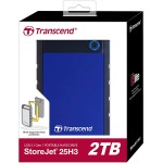 Transcend 2TB USB 3.1 Gen 1 StoreJet 25H3B Rugged External Hard Drive