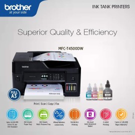 Brother MFC-T4500DW A3 Ink Tank Printer 4 in 1 ( Fax, Print, Scan, Copy)