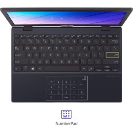 ASUS Notebook E210 11.6” Ultra Thin, Intel Celeron N4020 Processor, 4GB RAM, 128GB SSD, Windows 10 Home Star Black
