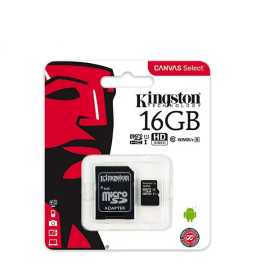 Kingston Micro SDHC 16G + Adapter 80mb