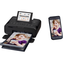 Canon SELPHY CP1300 Wireless Compact Photo Printer with AirPrint Wi-Fi printing and Mopria Device Printing - Black